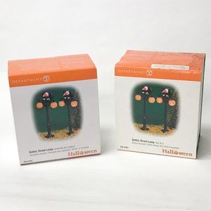 Department 56 Halloween Gothic Street Lamps - 2 Sets